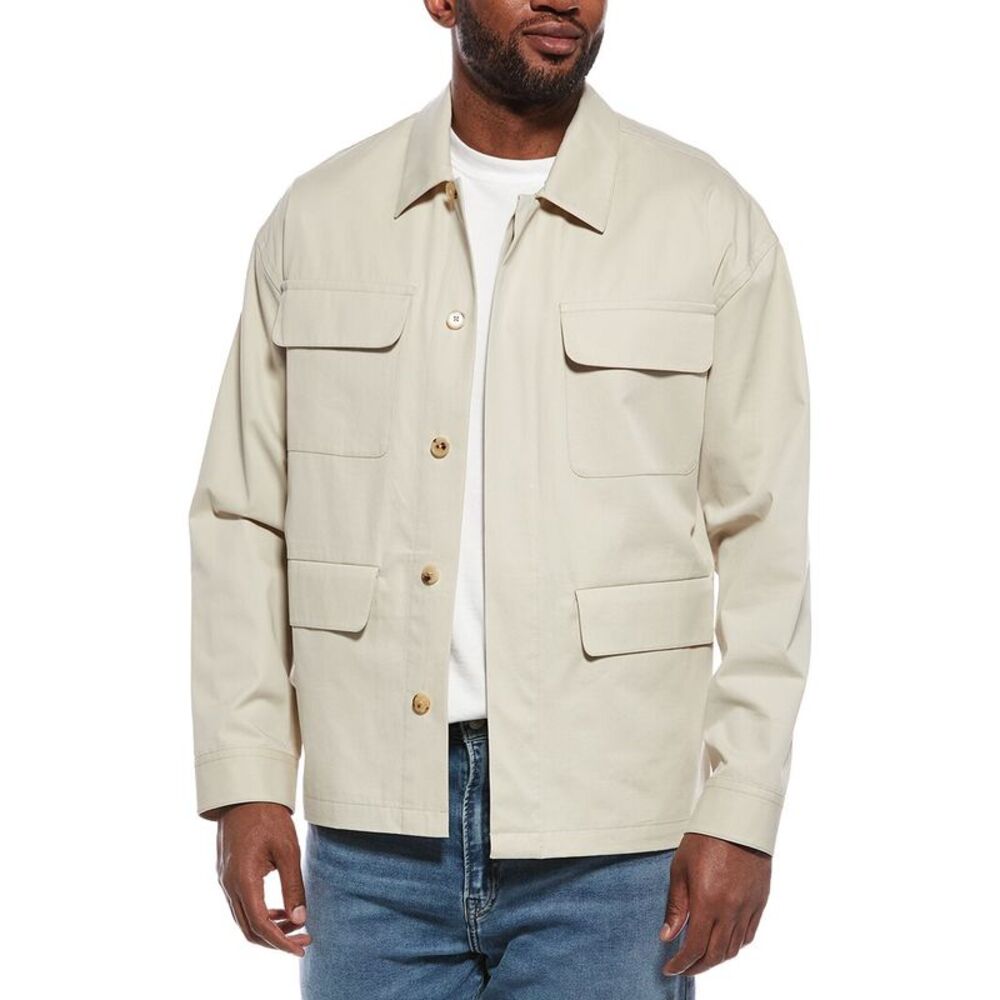 Frame Denim Mens  Light Multi-Pocket Jacket, Brown